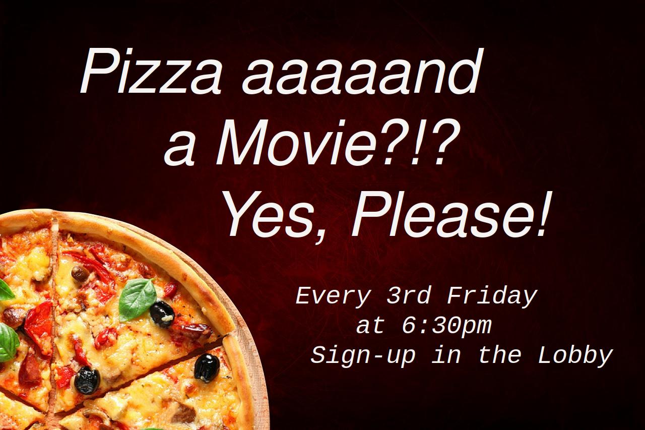 movie and pizza