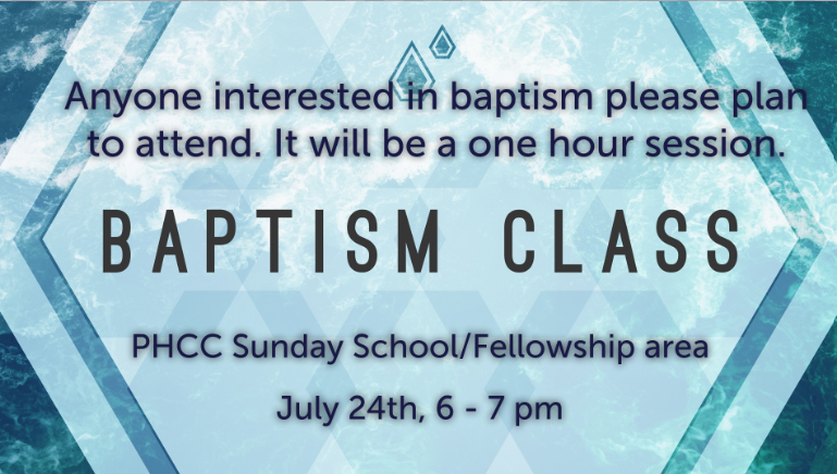 baptism class 2025